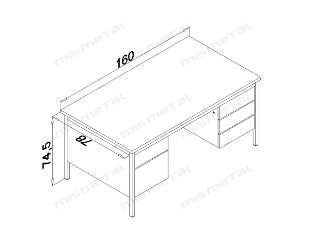 160’lık Masa teknik