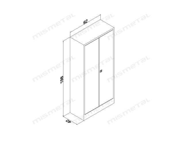 198’lik Gömme Kapılı Dosya Dolabı teknik