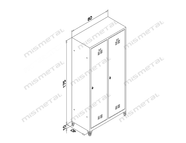 2 Door - Flush Door Locker teknik