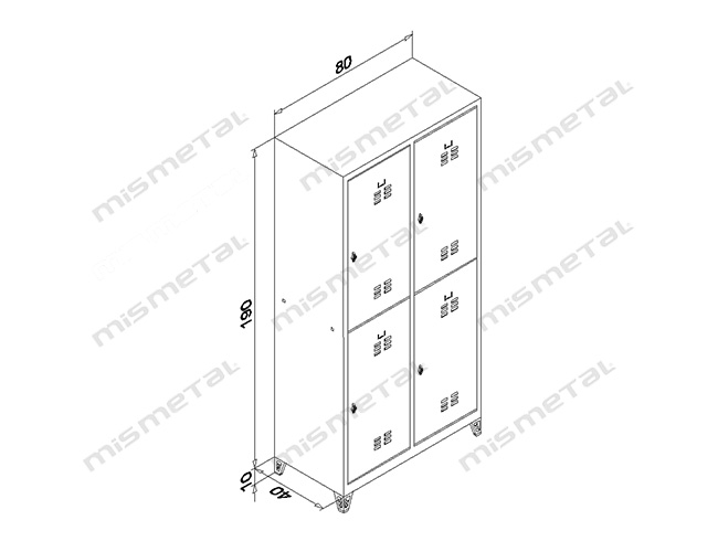 4 Door - Flush Door Locker teknik