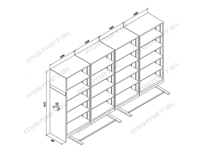 Quadruple Flywheel, Without Door Archive System teknik