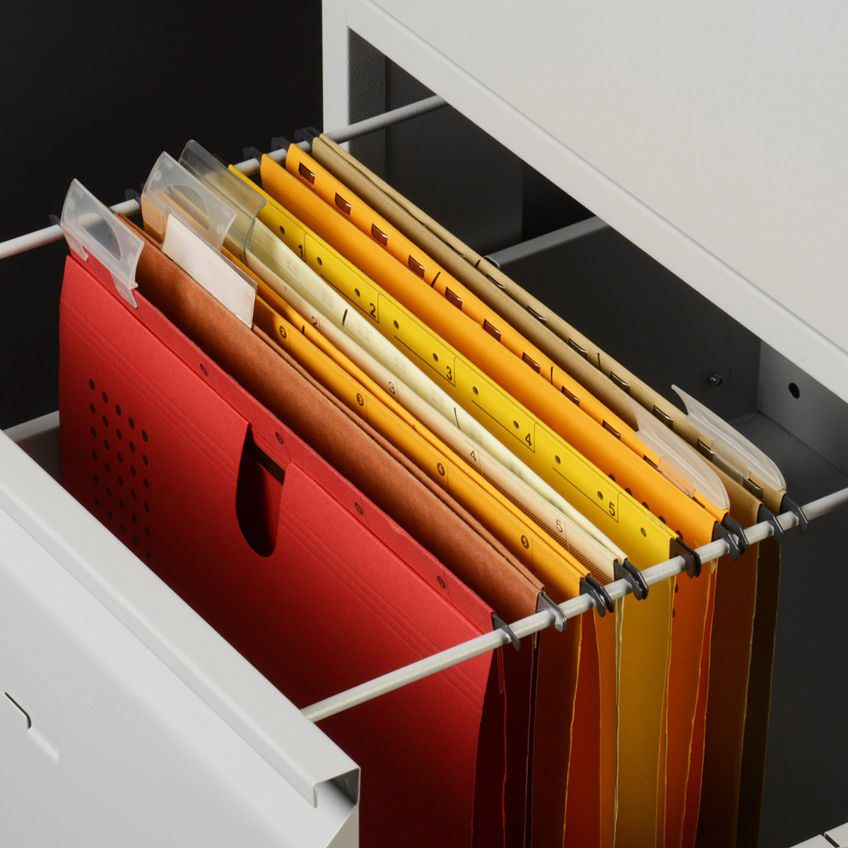 5 Çekmeceli Teleskopik Raylı Kartoteks Dolabı teknik