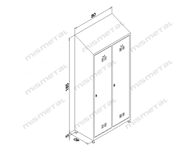 2 Door Locker - Tilted Top teknik